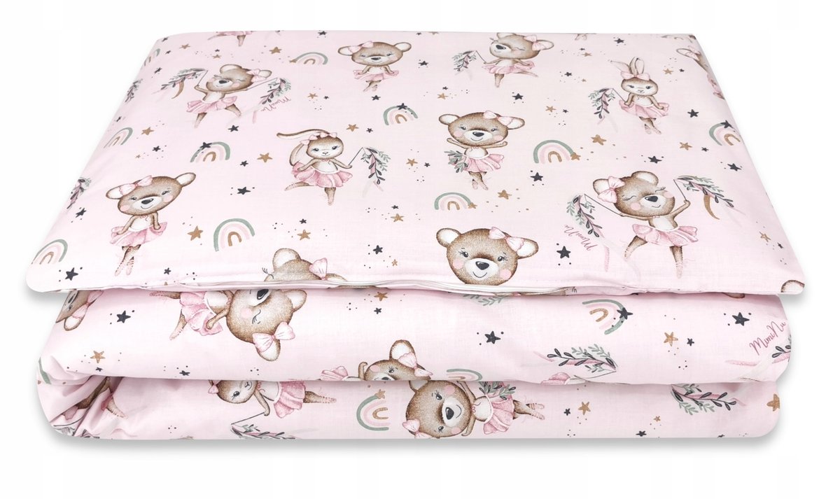 Komplet pościeli dziecięcej 2-el. 120x90 poszewki MimiNu LITTLE BALLERINA