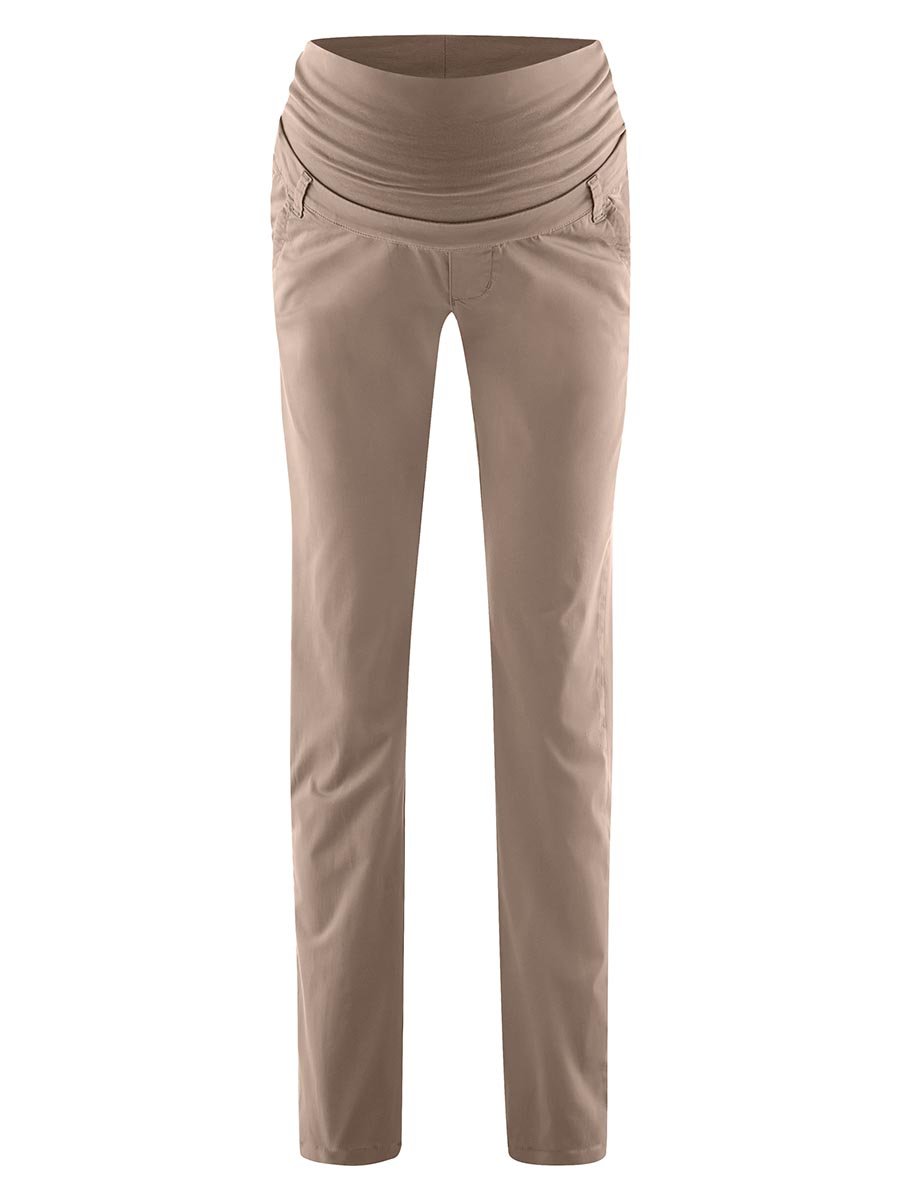 Damskie ciążowe spodnie materiałowe beżowe Bellybutton Maternity, r.42