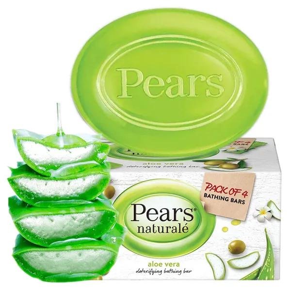 Pears naturalne mydło aloesowe w kostce do ciała rąk glicerynowe bez parabenów 100g