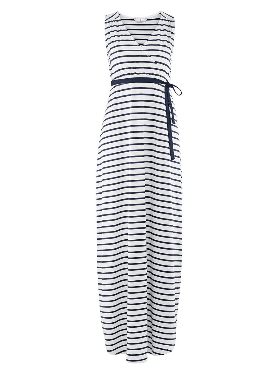 Damska sukienka letnia w paski Bellybutton Maternity, r.BIAŁY