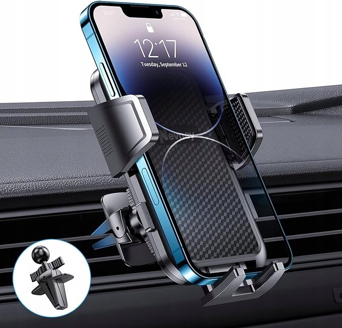 Uchwyt Samochodowy Na Telefon Na Kratkę Nawiewu Nevney Czarny