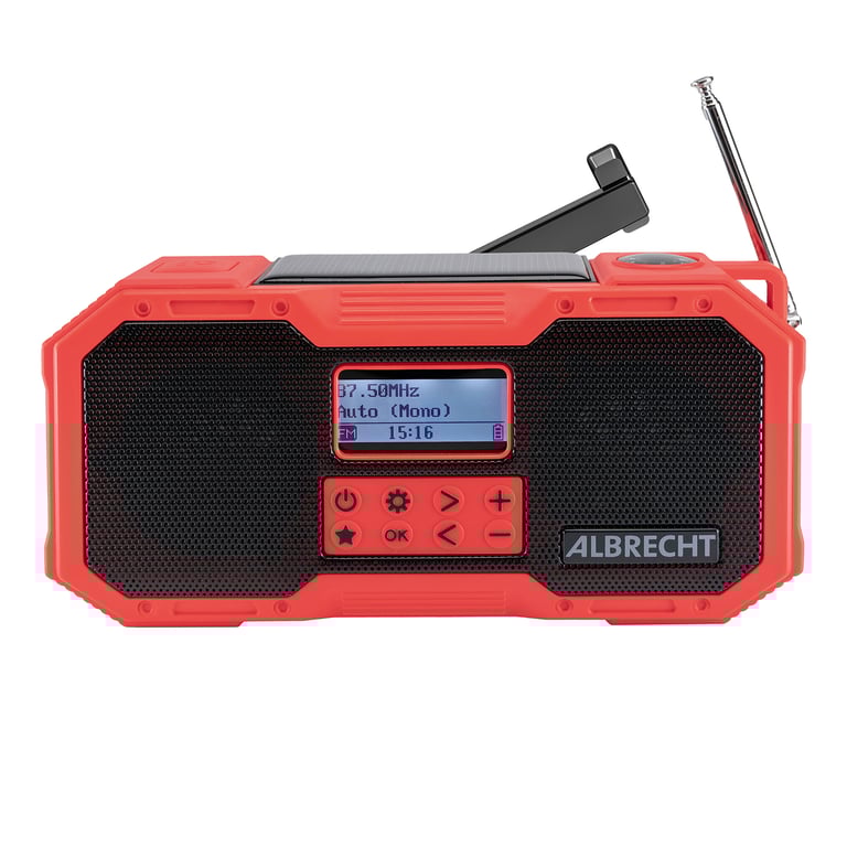 Albrecht DR 112 Cyfrowy Czarny, Czerwony
