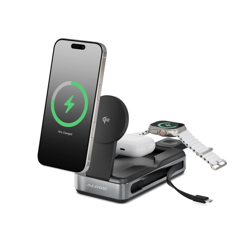 ALOGIC Roam 21000 mAh Bezprzewodowe ładowanie Czarny