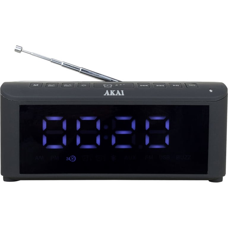 Akai ACRB-1000 radio Zegar Cyfrowy Czarny