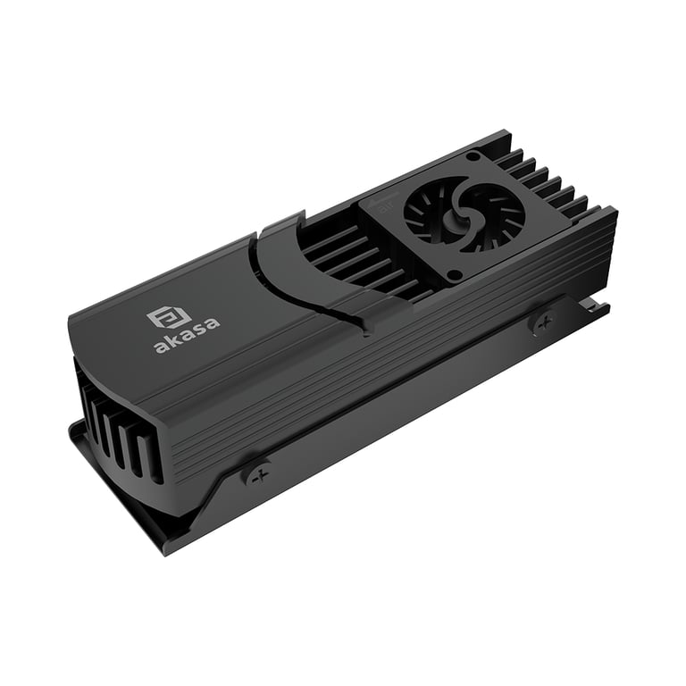 Akasa Gecko Pro LX M.2 NVMe SSD Chłodnica powietrza 2 cm Czarny 1 szt.