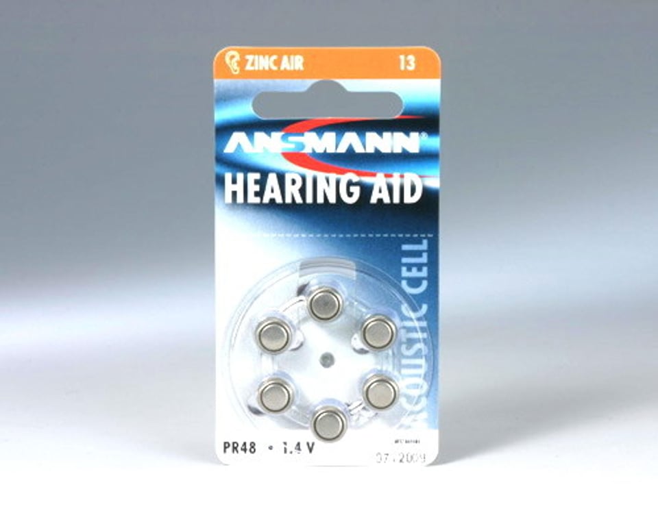 Ansmann Blister 6 X Zinc - Air battery, PR 13 Jednorazowa bateria