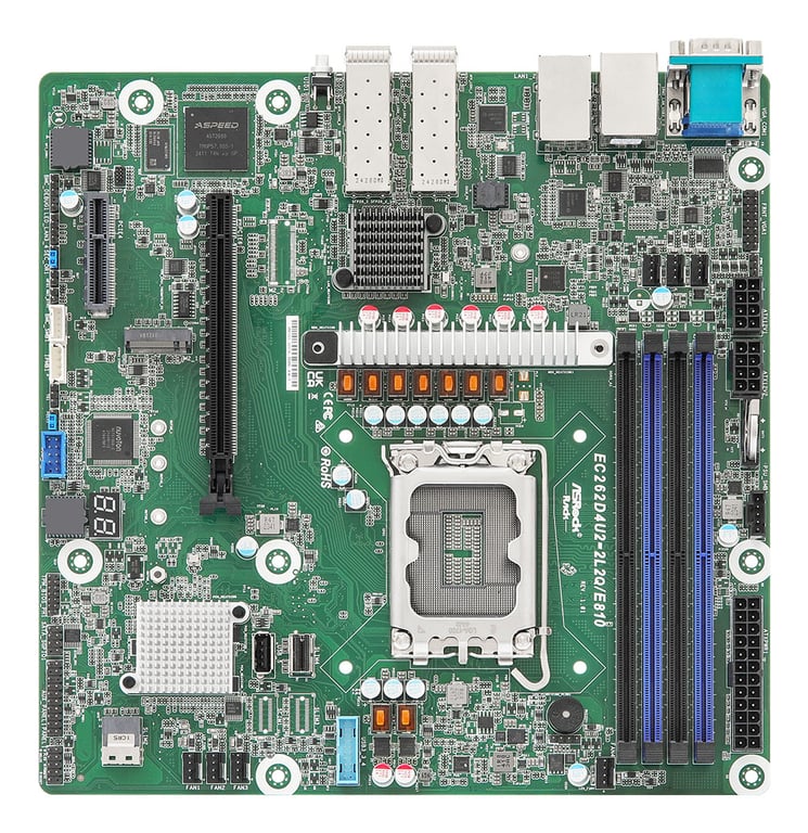 Asrock EC262D4U2-2L2Q/E810 płyta główna Intel C262 LGA 1700 micro ATX EC262D4U2-2L2Q/E810