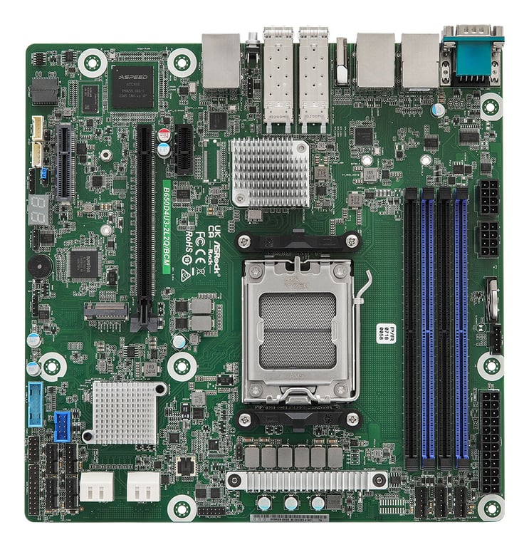 Asrock B650D4U3-2L2Q/BCM płyta główna AMD B650 Express Gniazdo AM5 micro ATX B650D4U3-2L2Q/BCM