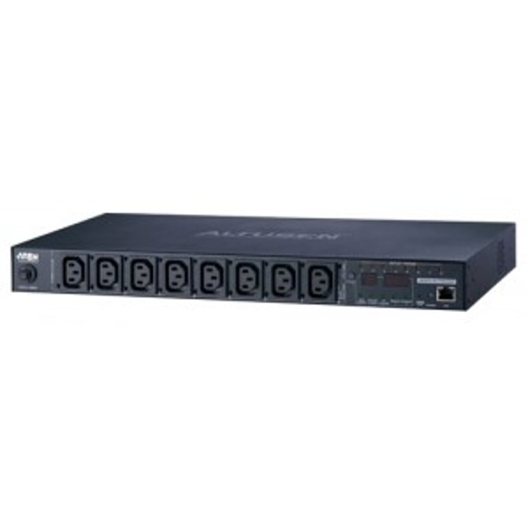 ATEN PE8108G rozdzielacz zasilania PDU 8 x gniazdo sieciowe 1U Czarny