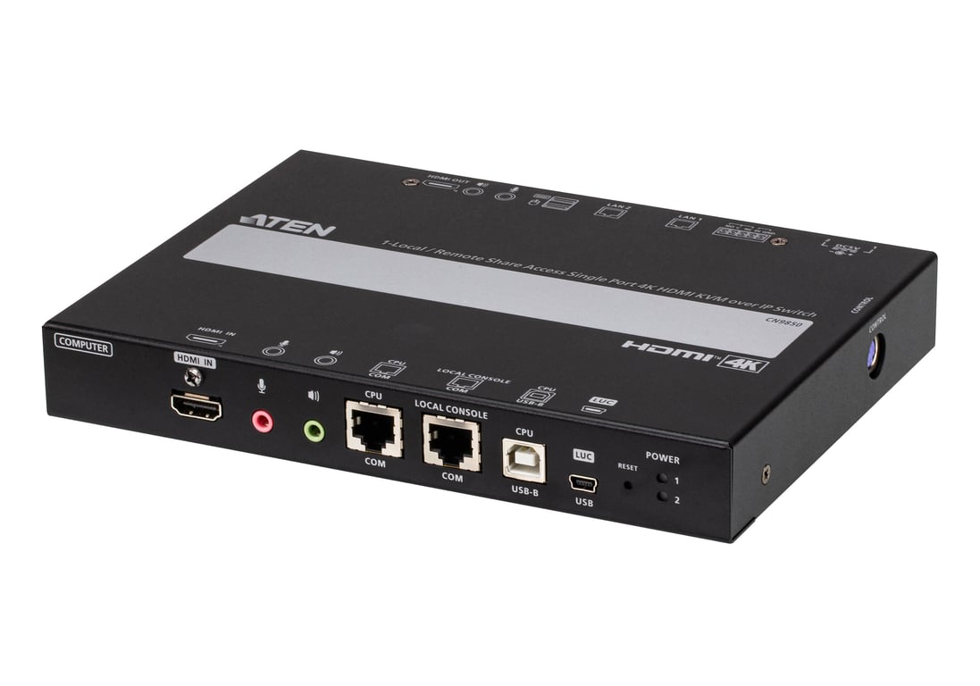 ATEN CN9850-AT-G przełącznik KVM Czarny CN9850-AT-G