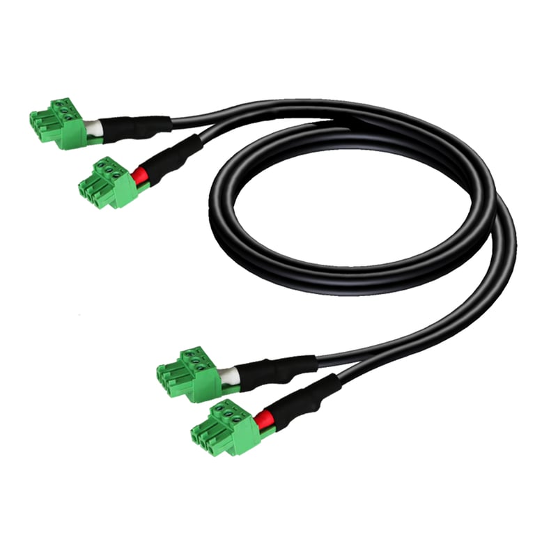 AUDAC CLA830 kabel sygnałowy 0,5 m Czarny, Zielony CLA830/0.5