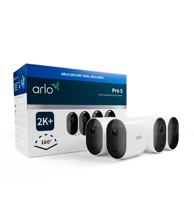 Arlo Pro Zewnętrzna kamera bezpieczeństwa 5 2K+, 3-cam