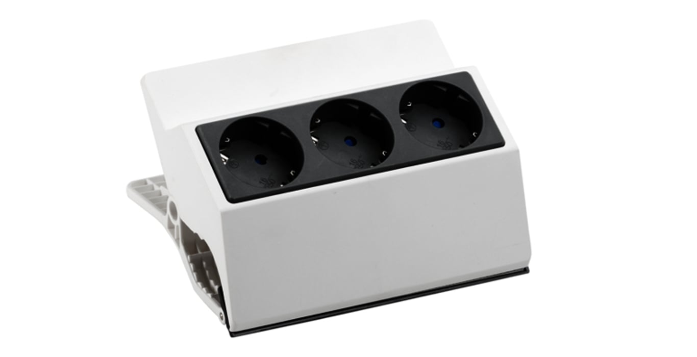 Bachmann Peggy rozgałęziacz 3 m 3 x gniazdo sieciowe  Biały