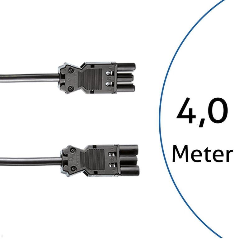 Bachmann 375.0551 kabel zasilające Czarny 4 m GST18