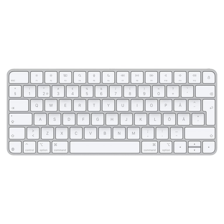 Apple Magic klawiatura Uniwersalne USB + Bluetooth QWERTY Fiński, Szwecki Biały MXCL3S/A