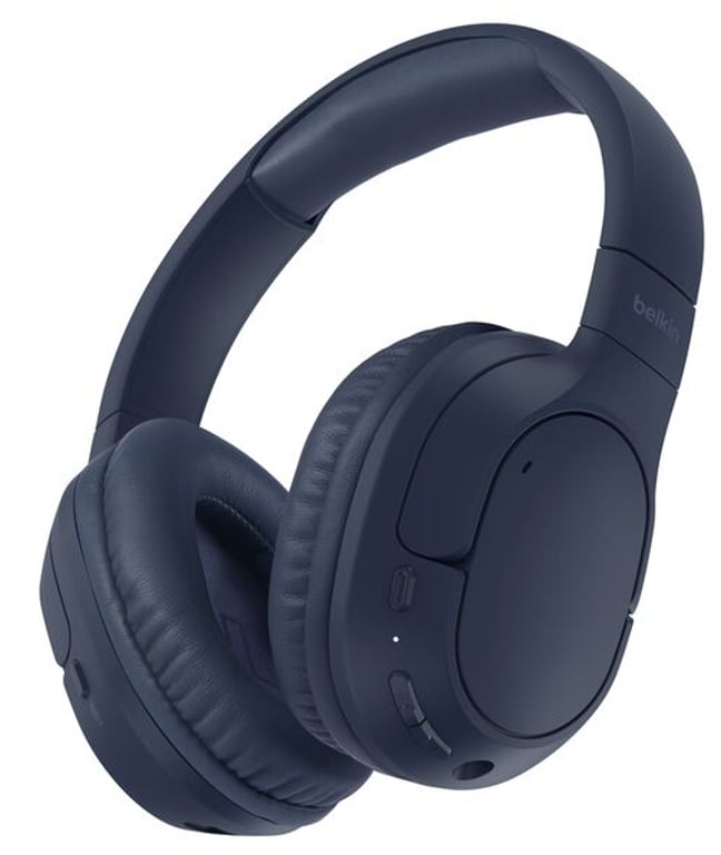 Belkin AUD009HQBL Bezprzewodowy Opaska na głowę Połączenia/muzyka USB Type-C Bluetooth Niebieski