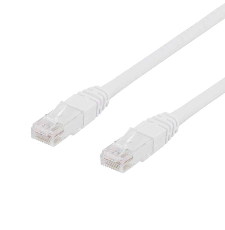 Deltaco 210003 kabel sieciowy Biały 10 m Cat6 U/UTP (UTP) 210003