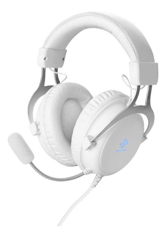 Deltaco Gaming GAM-030-W Przewodowa Opaska na głowę USB Typu-A Biały