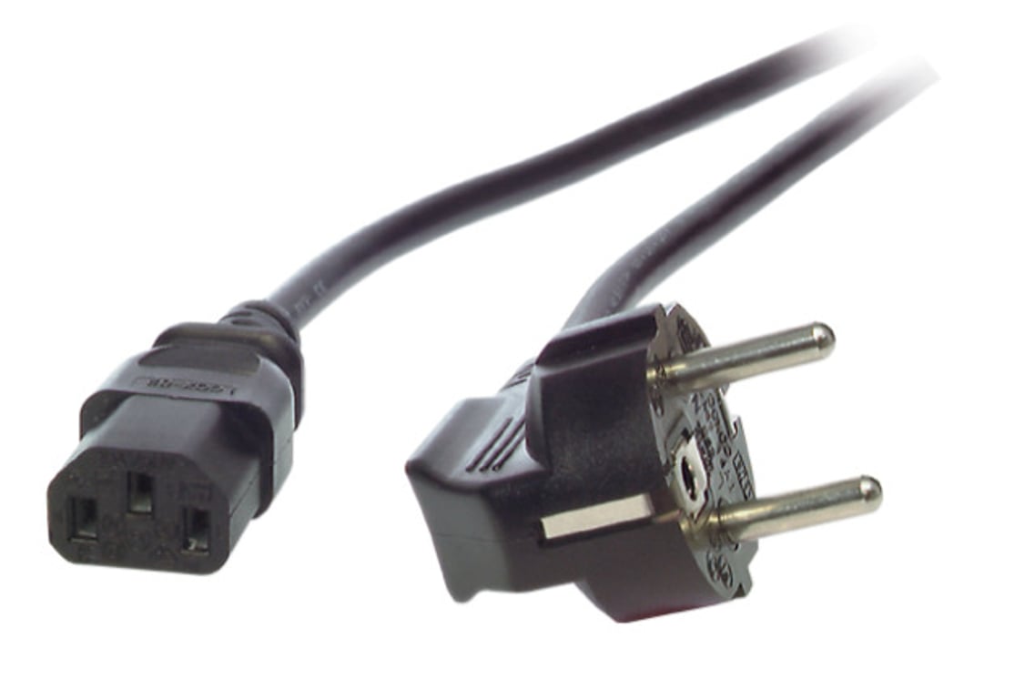 EFB Elektronik EK504.1V2 kabel zasilające Czarny 1 m CEE7/7 C13 panel EK504.1V2