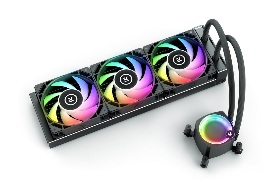 EK Water Blocks Nucleus AIO CR360 Lux D-RGB Procesor Chłodnica cieczy all-in-one 12 cm Czarny 1 szt.