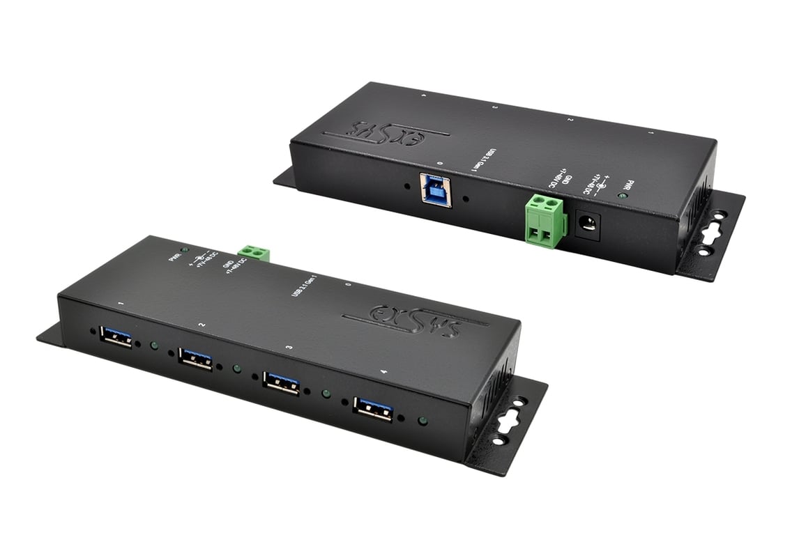 EXSYS EX-1183HMVS-2 huby i koncentratory USB 3.2 Gen 1 (3.1 Gen 1) Type-B 5000 Mbit/s Czarny EX-1183HMVS-2