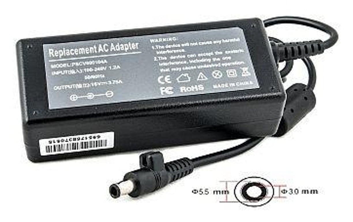 Extra Digital SA60D5530 ładowarka do urządzeń przenośnych Laptop Czarny Prąd przemienny Wewnętrzna