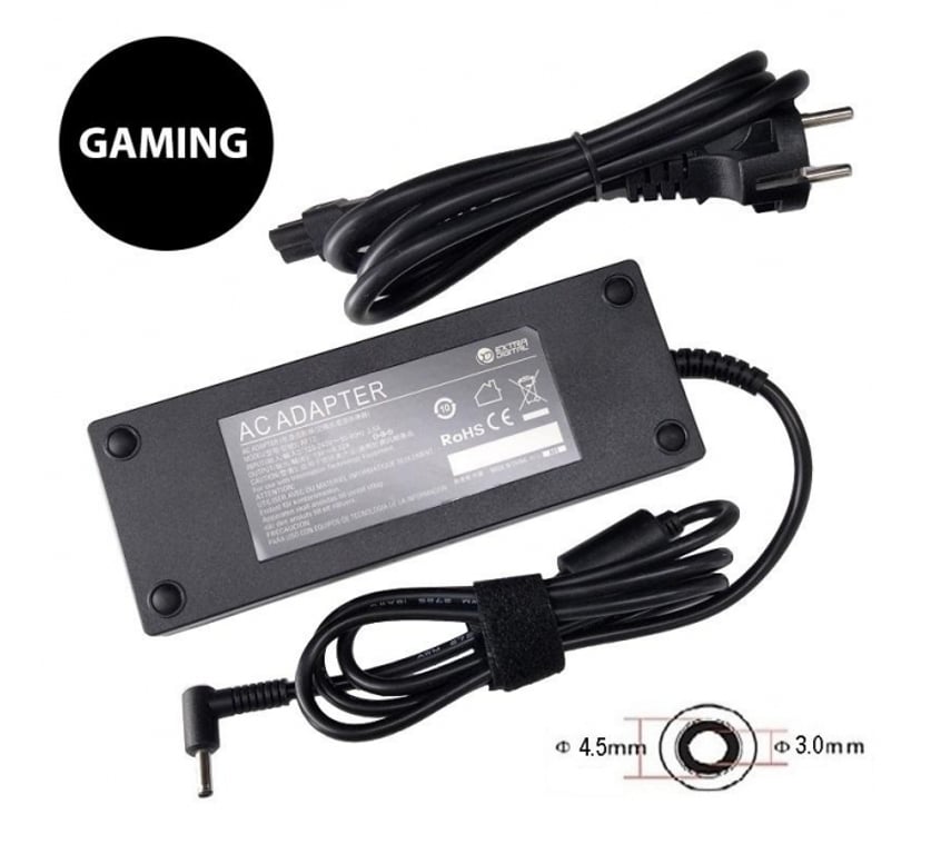 Extra Digital AS120H4530 adapter zasilający/ inwentor Wewnętrzna 120 W Czarny AS120H4530