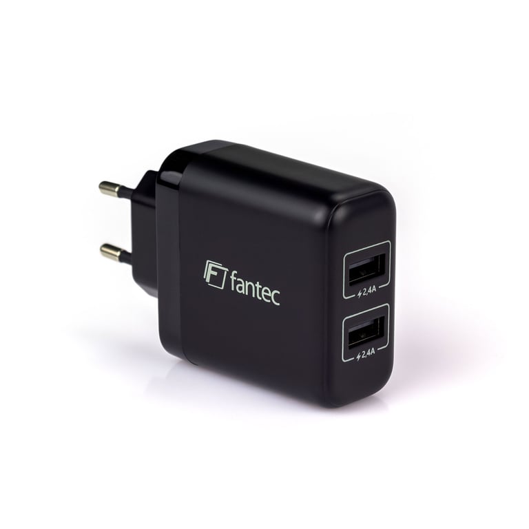 Fantec SC-A244 Uniwersalne Czarny Prąd przemienny Wewnętrzna