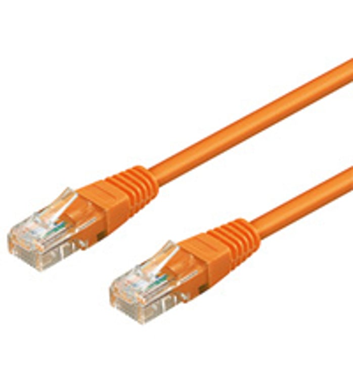 Goobay 1m 2xRJ-45 Cable kabel sieciowy Pomarańczowy Cat6 95262