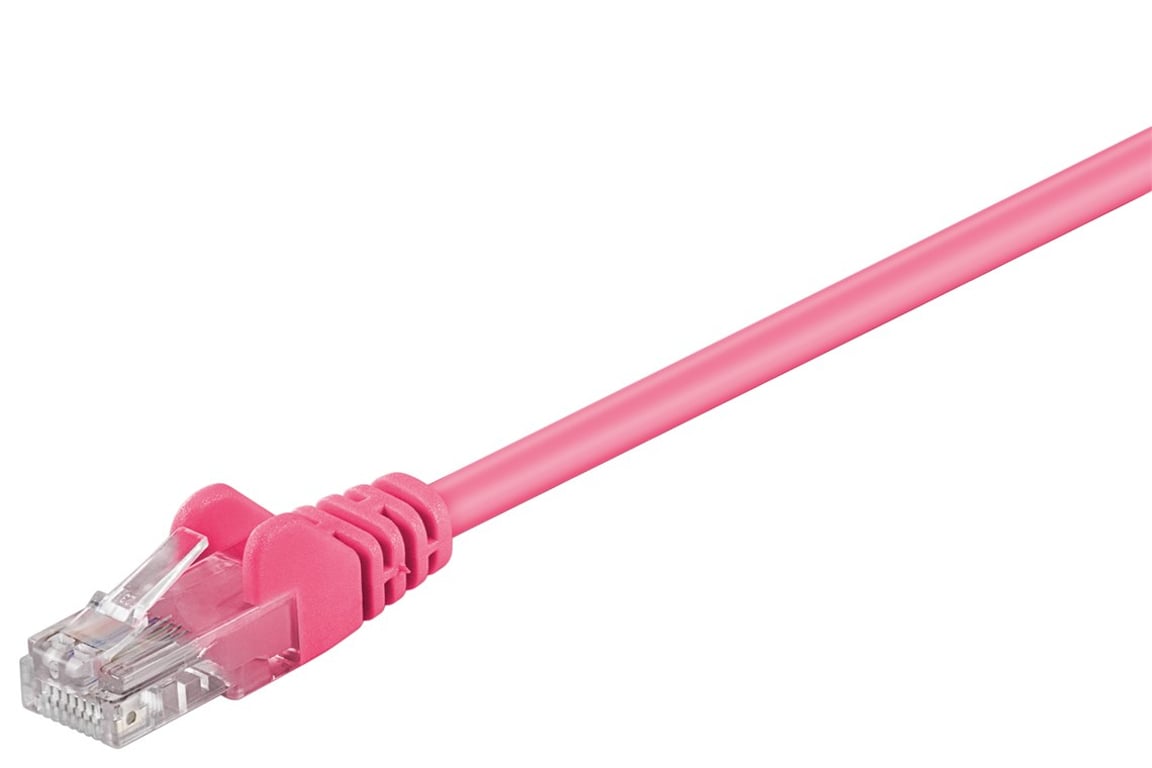 Goobay 95214 kabel sieciowy Purpurowy 0,5 m Cat5e U/UTP (UTP)