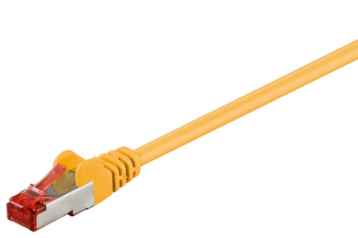 Goobay 95473 kabel sieciowy Żółty 1 m Cat6 S/FTP (S-STP)