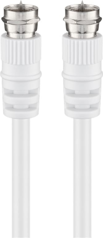 Goobay 27202 kabel koncentryczny 3C-2V 10 m F male Biały