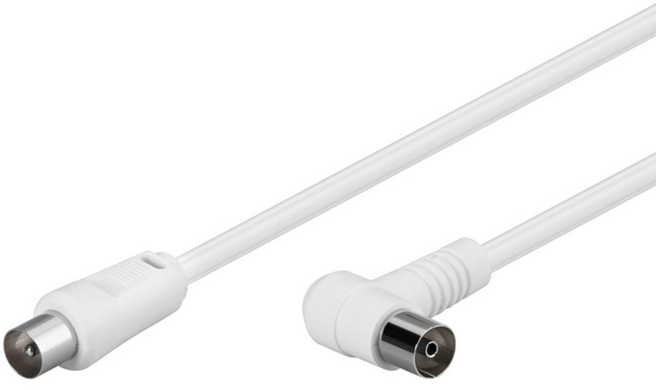 Goobay 67359 kabel koncentryczny 1,5 m IEC Biały