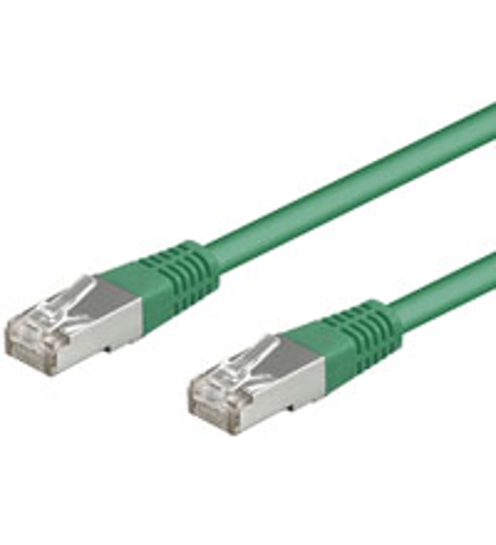 Goobay CAT 5-500 SFTP Green 5m kabel sieciowy Zielony 68046