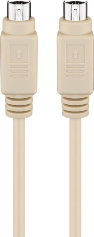 Goobay 50557 kabel PS/2 5 m 6-p Mini-DIN Beżowy