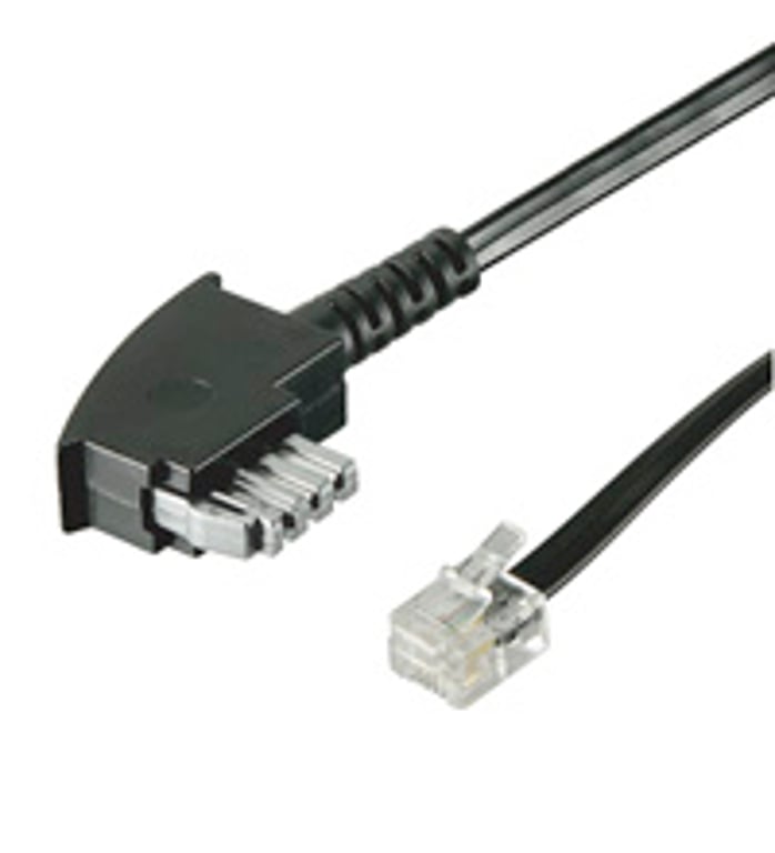 Goobay 50951 kabel telefoniczny 3 m Czarny