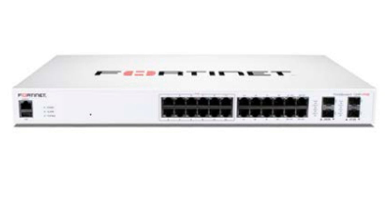 Fortinet FS-124F-FPOE łącza sieciowe Obsługa PoE 1U Biały FS-124F-FPOE FS-124F-FPOE