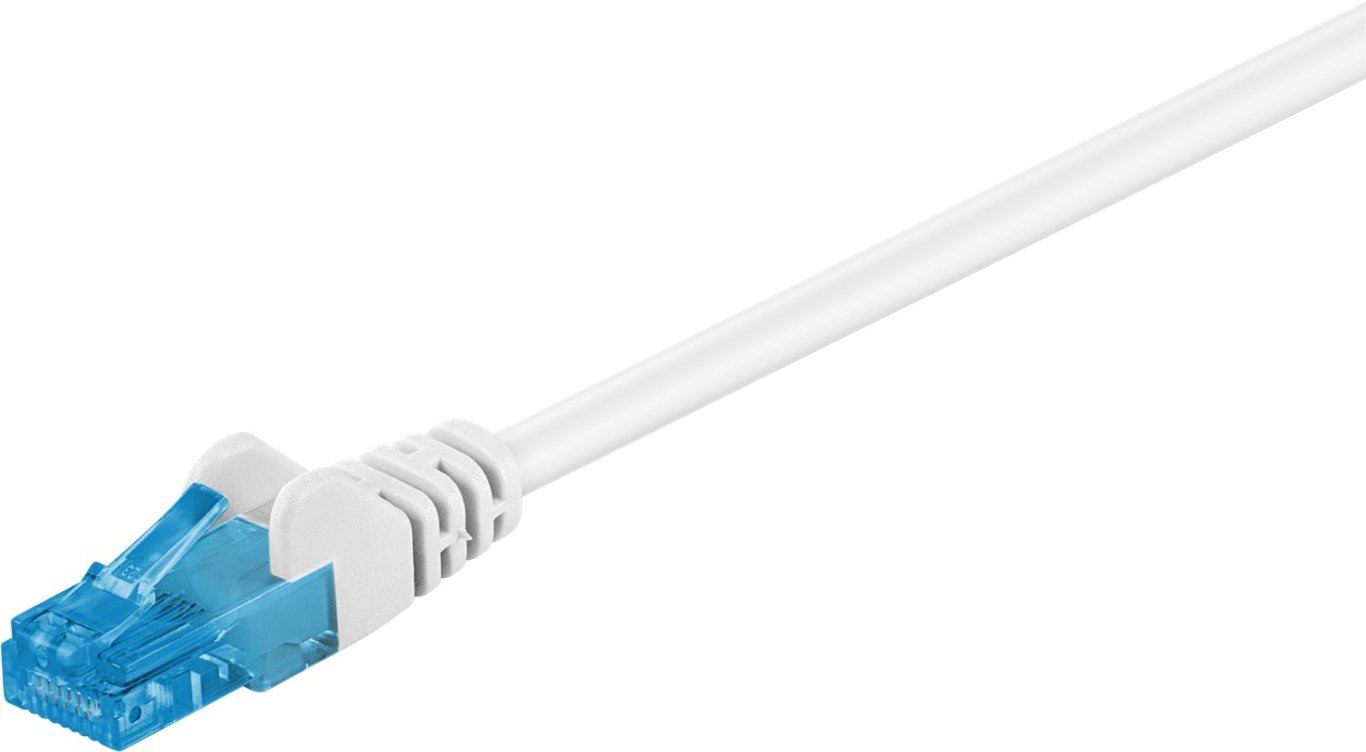 Goobay 59822 kabel sieciowy Biały 0,25 m Cat6a U/UTP (UTP)