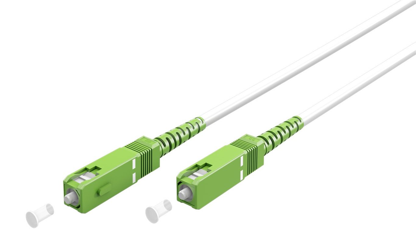Goobay 59599 kabel InfiniBand / światłowodowy 15 m SC FTTH Biały
