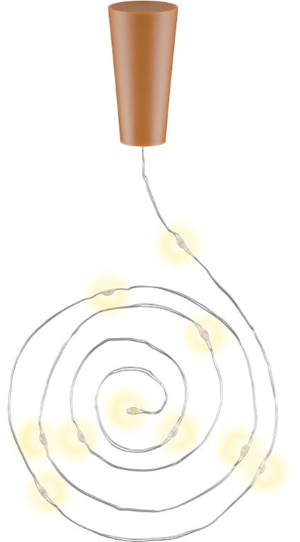 Goobay 49855 oświetlenie dekoracyjne Lampki 10 szt. LED 0,04 W