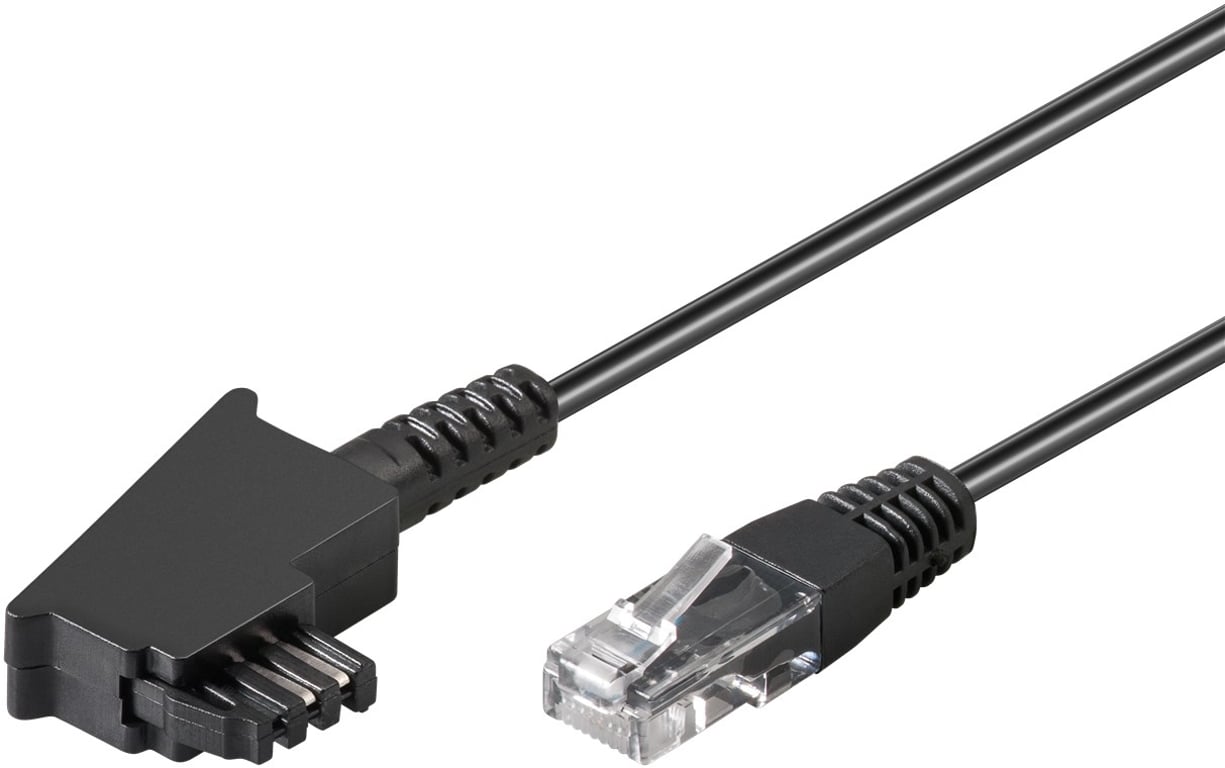 Goobay 60660 kabel telefoniczny 20 m Czarny 60660