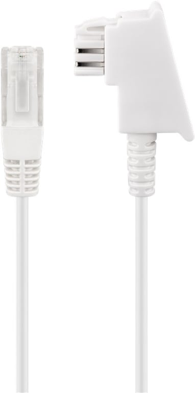 Goobay 60664 kabel telefoniczny 0,5 m Biały 60664