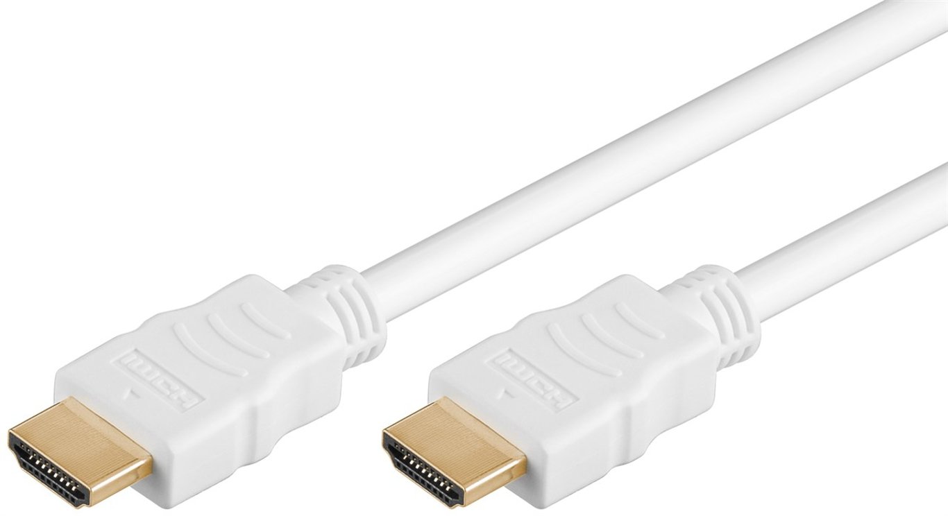 Goobay 61021 kabel HDMI 3 m HDMI Typu A (Standard) Biały 61021