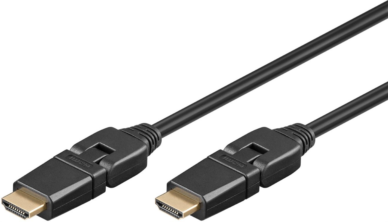 Goobay 61283 kabel HDMI 1,5 m HDMI Typu A (Standard) Czarny 61283