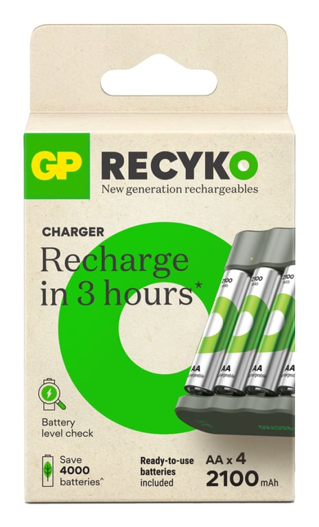 GP Batteries ReCyko+ B441 ładowarka akumulatorów Akumulator do domowego użytku USB
