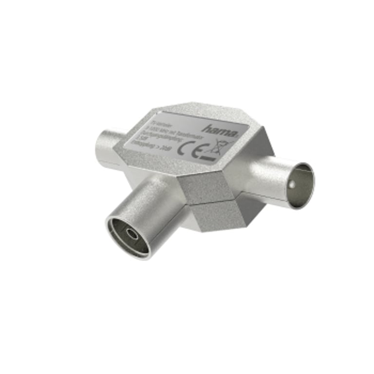 Hama 00205236 rozgałęźnik kablowy Rozdzielacz kabli Srebrny