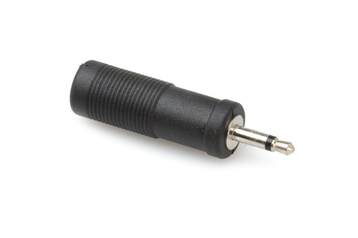 Hosa Technology GMP-113 zmieniacz płci / kabli 6.35mm TS 3.5 mm TS Czarny, Srebrny