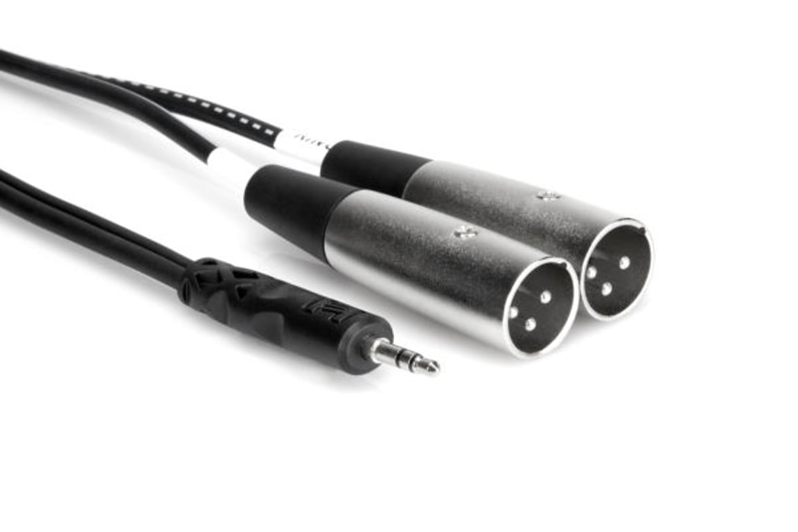Hosa Technology CYX-402M kabel audio 2 m 3.5mm TRS 2 x XLR (3-pin) Czarny CYX-402M