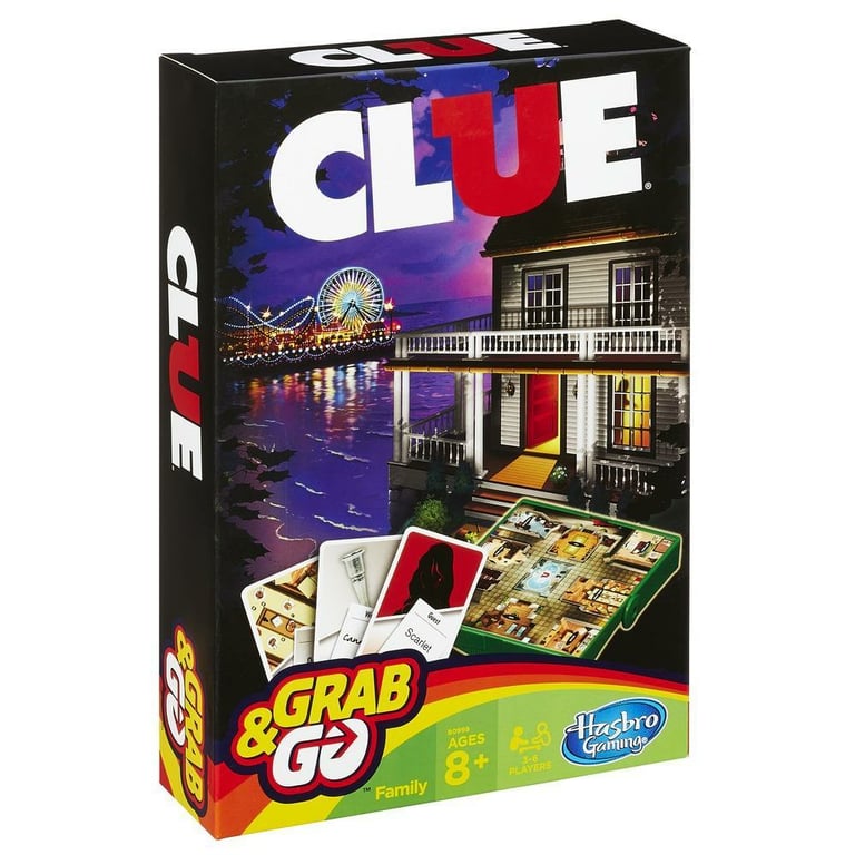 Hasbro Gaming Clue Grab & Go Gra planszowa Dedukcja