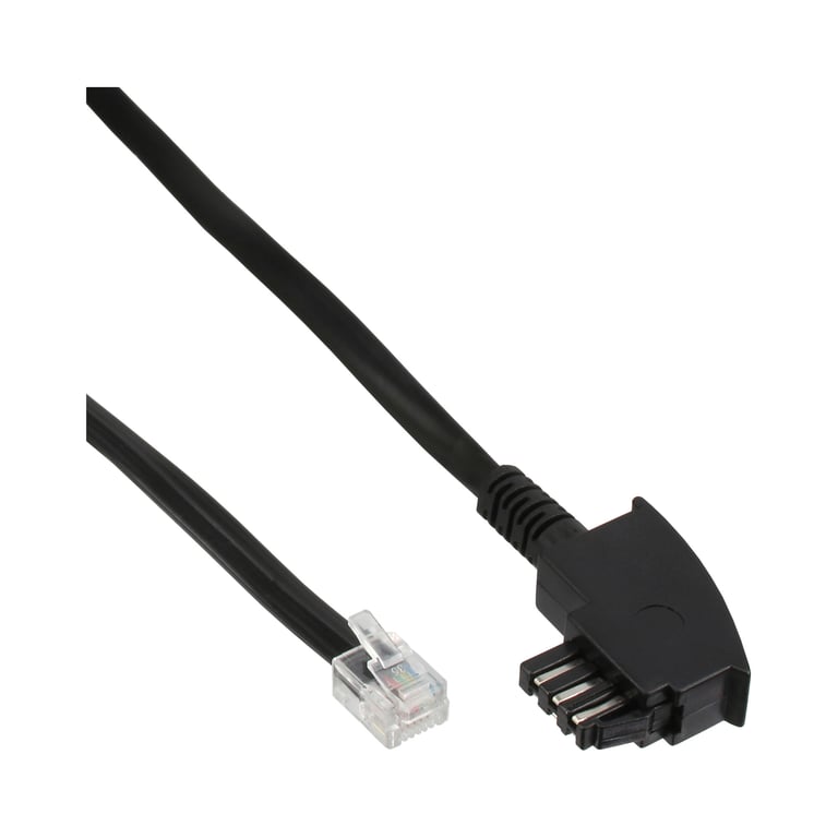 InLine 18813B kabel telefoniczny 3 m Czarny